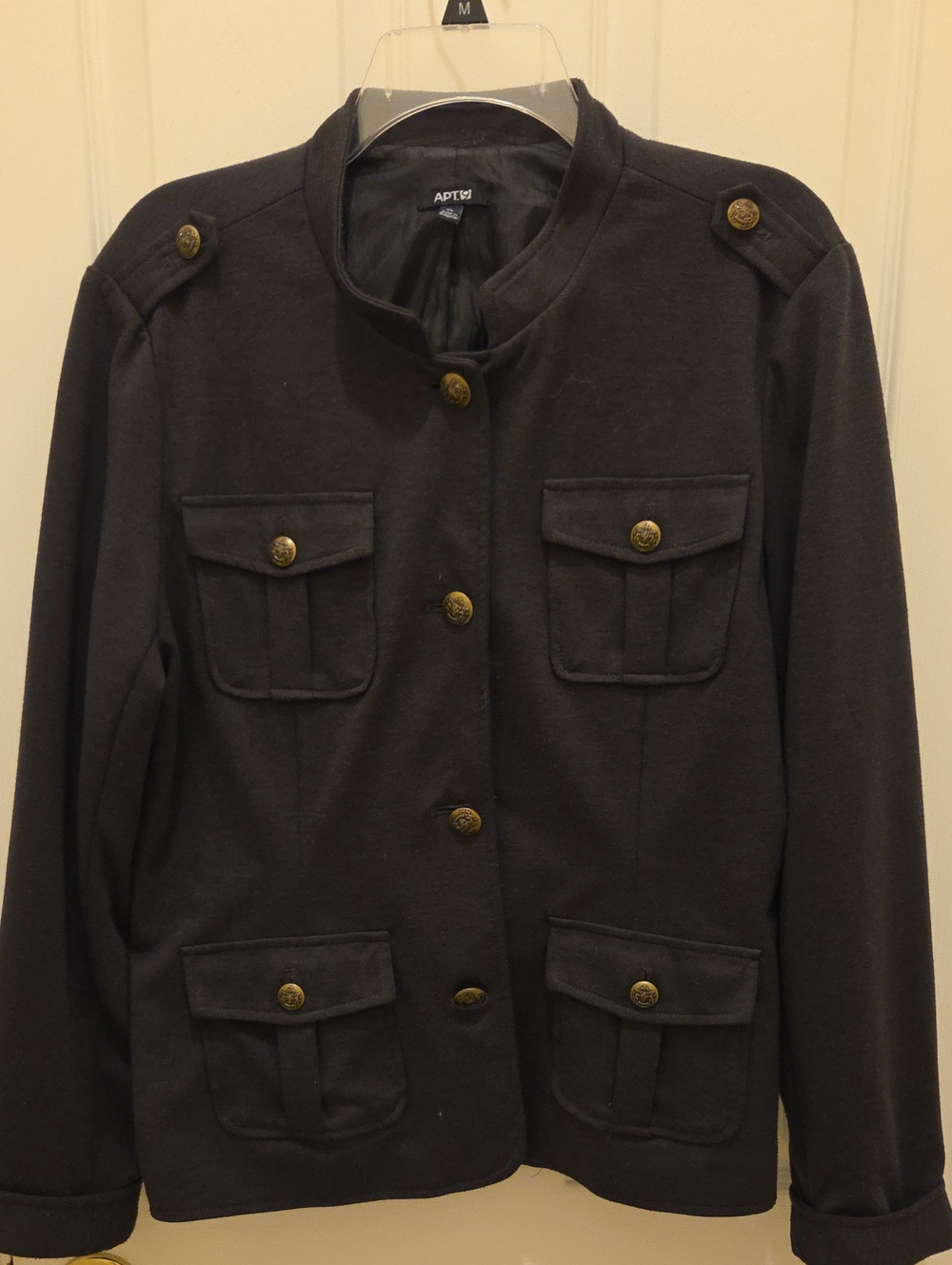 APT.9 Women's Utility Jacket in Black Size XL